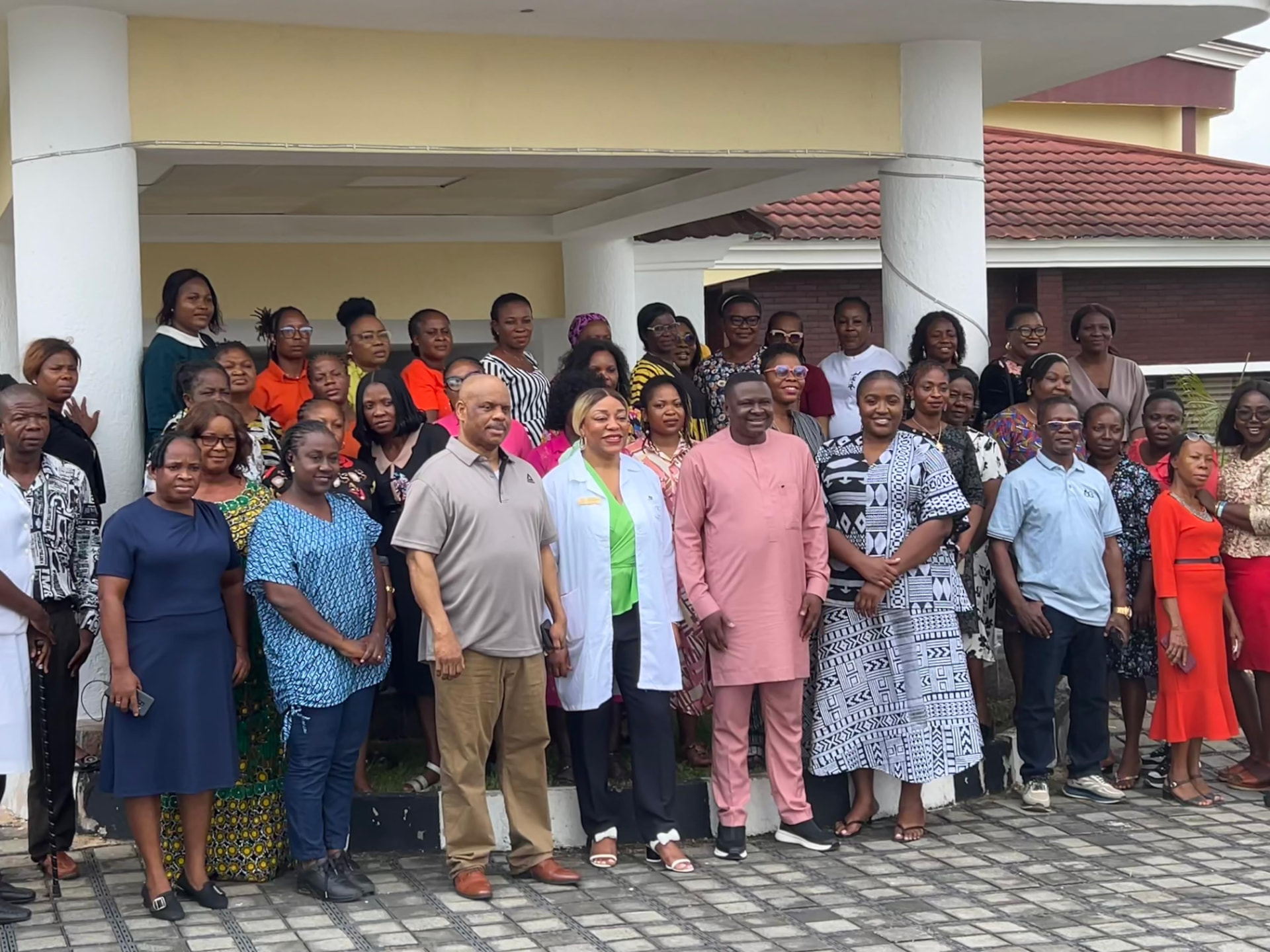 Group photograph of the more than 85 Abia doctors and nurses trained during the 2025 Abia Global Medical Mission.